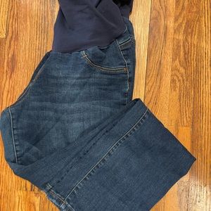 Blue indigo maternity jeans good condition